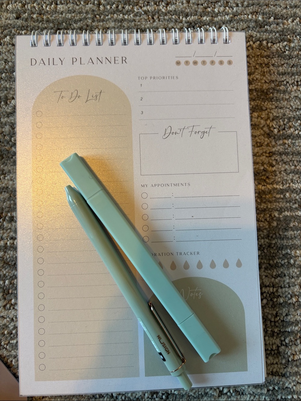Self Care Gift Box. Pastel Pen and Accessory Set - Mint, Pink - Picture 9 of 12